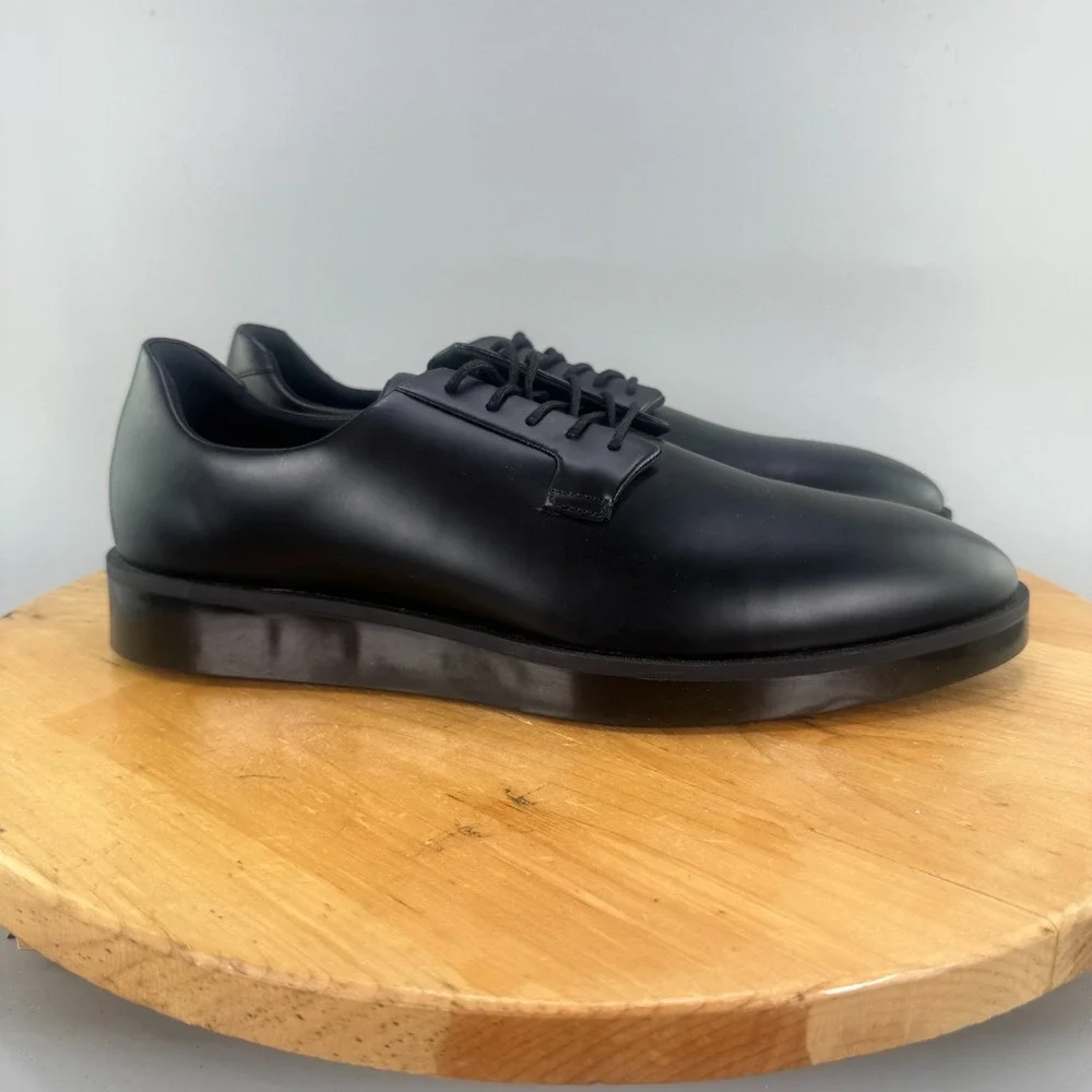 Wolf & Shepherd Closer Derby Mens Size 14 M Dress Shoes Black Leather NEW
